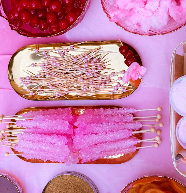 mocktail bar setup for private party celebration