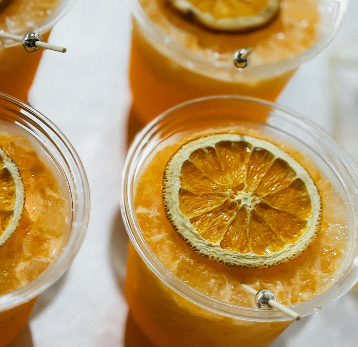 mobile wedding bar service with professional bartender setup